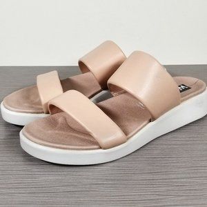 Wonders Double Strap Slide Sandal, Nude, Womens Size 10 M / 40